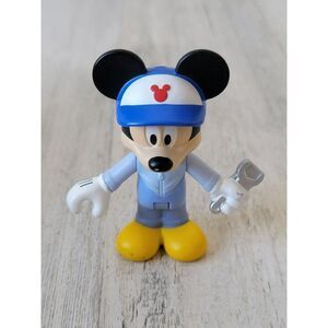 Mickey Mouse wrench mechanic jointed toy figure